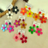 O1CN01v6RTCB27ScW1g5J5U_3843297796-0-cib Wholesale Fashion Contrasting Color Five-petal Flower Acrylic Earrings