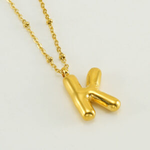 Gold letter K (with chain)