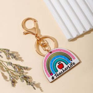 Apple rainbow wooden sign