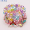 O1CN01v7fTqy1QEr2SOQUkH_2201245431945-0-cib Wholesale Rainbow Cloud Oil Drip Acrylic Beaded Bracelet