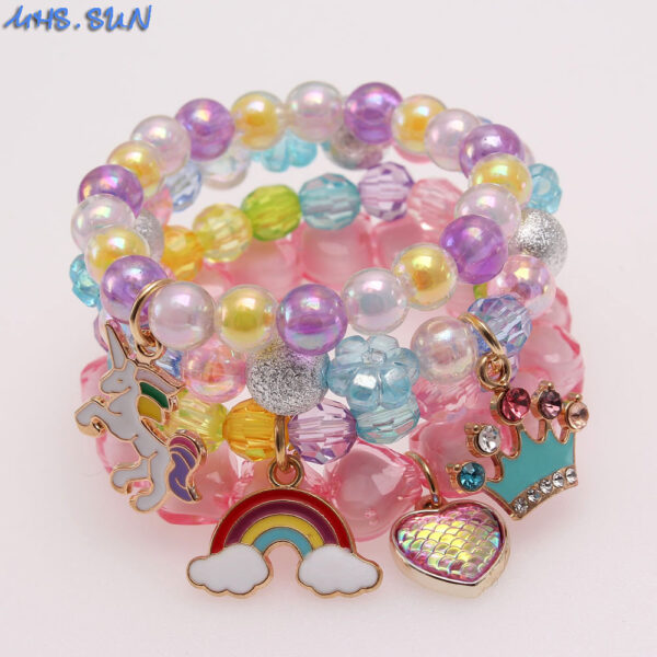 O1CN01v7fTqy1QEr2SOQUkH_2201245431945-0-cib Wholesale Rainbow Cloud Oil Drip Acrylic Beaded Bracelet
