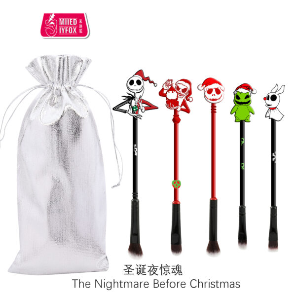 Wholesale Halloween Metal Makeup Brush Set