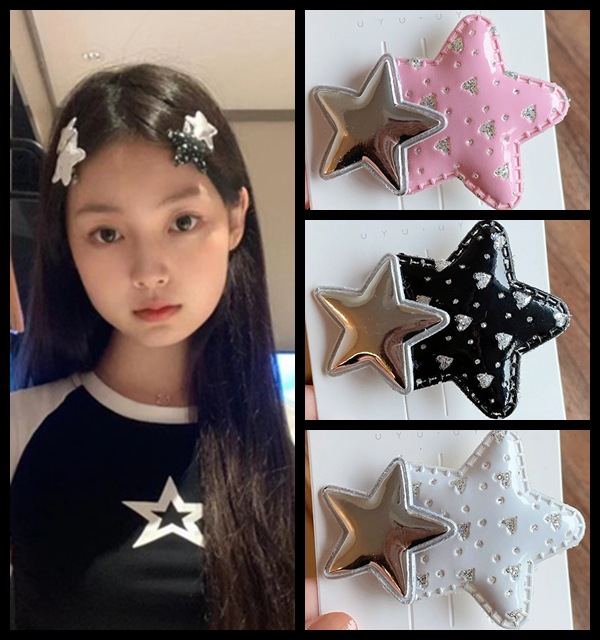 O1CN01v8U3kP1eKGUAc5KL8_3896383852-0-cib Wholesale Cute Star Niche Spicy Girl Metal Hair Clips