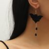 Wholesale Halloween Bats Black Diy Acrylic Earrings