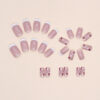 Wholesale Glitter Medium Length Floral Nail Stickers