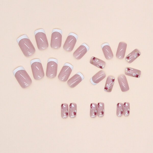 Wholesale Glitter Medium Length Floral Nail Stickers