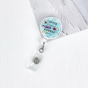 White back clip (blue English needle tube)