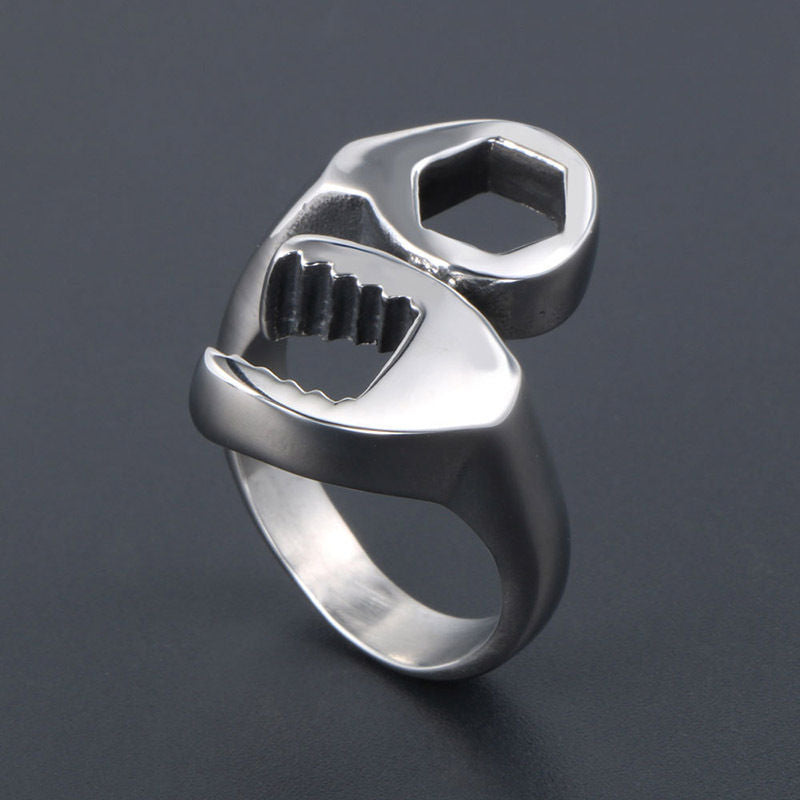 Wholesale Vintage Locomotive Wrench Metal Rings