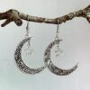 Wholesale Retro Style Hollow Moon Earrings