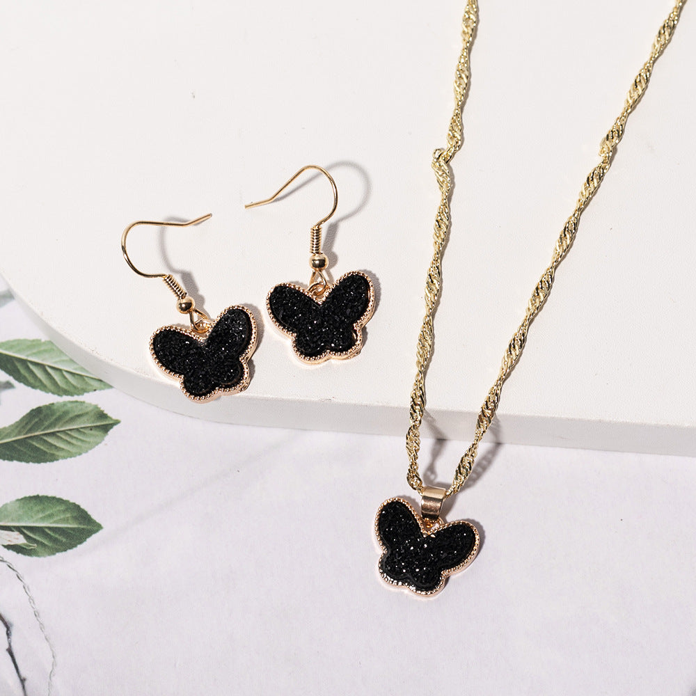 Wholesale European and American Fashion Butterfly Set Jewelry