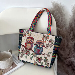 Green Leaf beige owl