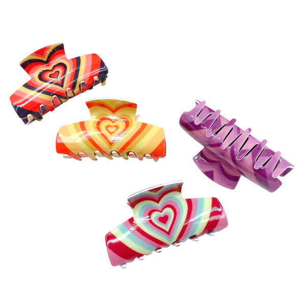 Wholesale Valentine's Day Love 8.7CM Acrylic Hair Clip