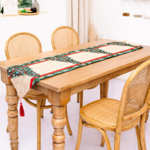 New table runner b green christmas tree