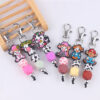Wholesale Creative Cartoon Beef Beef Beaded Silicone Keychain