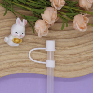 White -10mm / 10mm straw cap [without straw]]