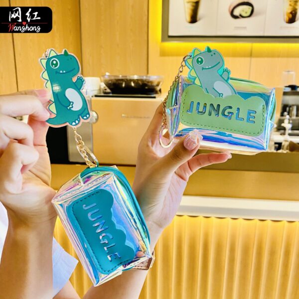 Wholesale PU Dinosaur Storage Coin Key Card