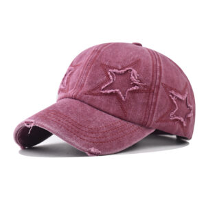 Five-pointed star wine red / Adjustable