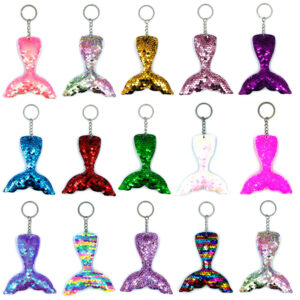 O1CN01vRyXpf1qhPlWIzIrP__2784955527-0-cib Wholesale PET Sequin Mermaid Tail Keychain