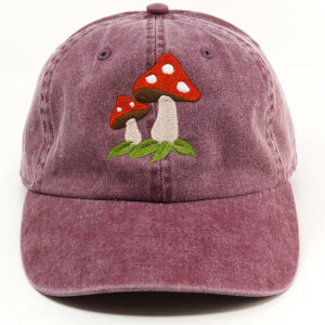 Wholesale Washed Cotton Mushroom Baseball Caps