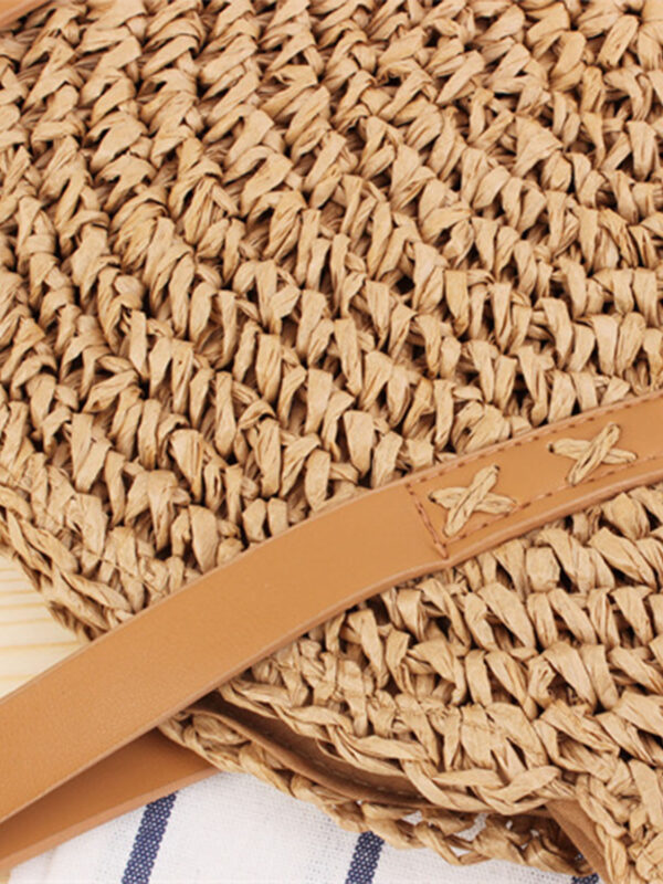 Wholesale Paper Rope Tassel Woven Beach Bag