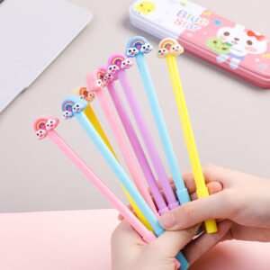 Wholesale Plastic Rainbow Cloud Rabbit Gel Pen