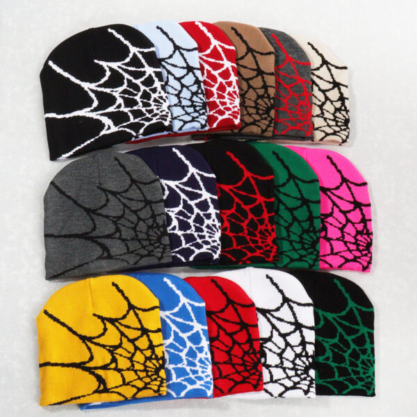 O1CN01vUoUpB286T3l6VkUb_2214741237883-0-cib Wholesale Y2K Jacquard Knitted Hats, Spider Web Wool Hats