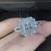 Wholesale Eight Hearts and Eight Diamonds Micro-Set Engagement Ring