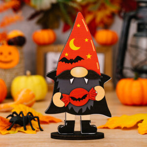 Halloween wooden dwarf ornaments D style
