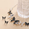 Wholesale Butterfly Alloy Necklace and Earrings Set