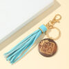 Wholesale MAMA Wooden Sign Tassel Keychain