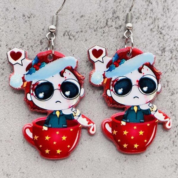 O1CN01vcNGqC2CFrcuXVP2z_2207539588445-0-cib Wholesale Halloween Ghost Doll Acrylic Pendant Earrings