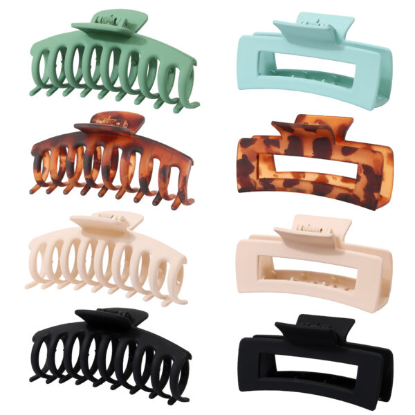 O1CN01vclNUM2Iewv6ESGxQ_951019312-0-cib Wholesale 11CM Frosted PS Plastic Material Hair Clips