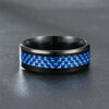 Wholesale Blue Stainless Steel Rings