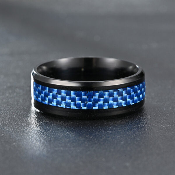 Wholesale Blue Stainless Steel Rings