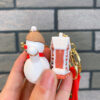 Wholesale Christmas Santa Claus Elk Snowman Keychain