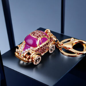 Cute Q version car purple / Single OPP bag packaging