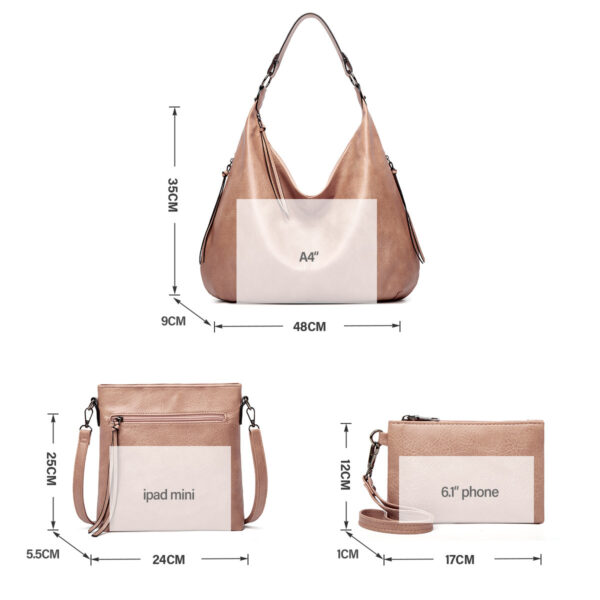 O1CN01veKce61iID1KTUTbi_2554074389-0-cib Wholesale PU Large Capacity Soft Leather Tote Bun Mother Bag Crossbody Bag