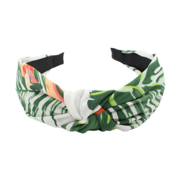 Wholesale Cross Pattern Knot Fabric Wide Edge Headband