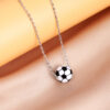 Wholesale Silicone Basketball Pendant Stainless Steel Necklaces