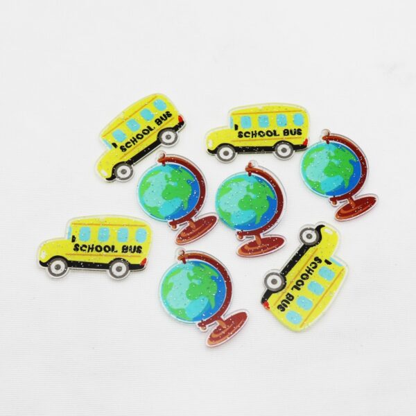 O1CN01vgp1KI2FMgSuWdt4I_2209539088866-0-cib Wholesale 10pcs Back To School Theme Glitter Accessories FlatBack