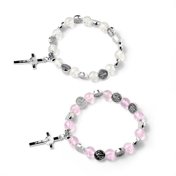 Wholesale Cross Colored Artificial Crystal Bracelet