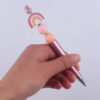 Wholesale Beadable Pens Rainbow Silicone Beads Plastic Ballpoint Pen