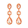 Wholesale Water Drop Crystal Color Diamonds Alloy Earrings