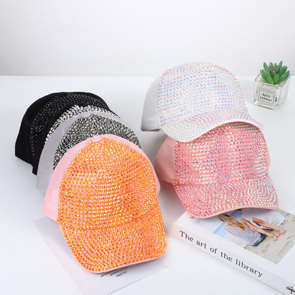 O1CN01vksN1G2CZ6PPtMf9i_2215078058487-0-cib Wholesale Cotton Handmade Diamond Studded Baseball Caps
