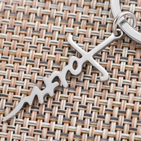 O1CN01vlEgLx2CMH8ChSqFD_1625548459-0-cib Wholesale Stainless Steel Alphabet Cross Keychain