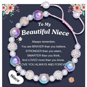 Engraved Niece + Blue Purple + Niece card