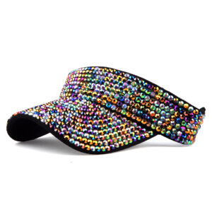 Black Cap mixed colored diamond / Adjustable