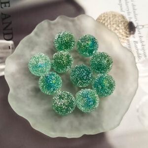 C34 Transparent dark green / 1 grain/16MM straight hole (100 grains/bag of rhinestones on the surface are recommended to be taken in multiples of 100)