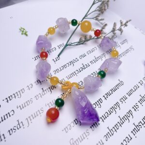 hanging red green beads