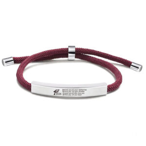 SLX032 wine red rope bracelet